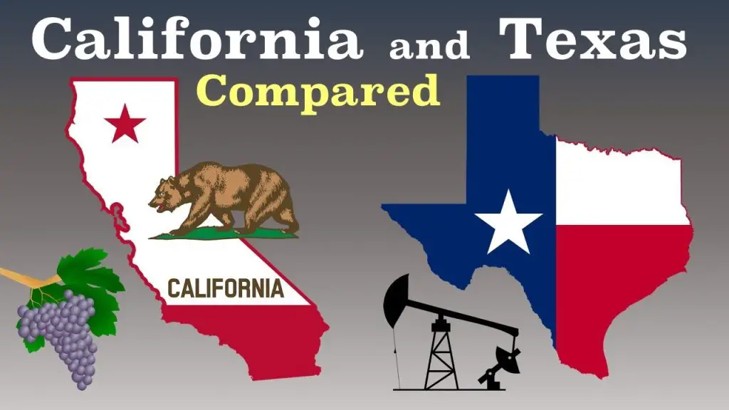 california and texas compared