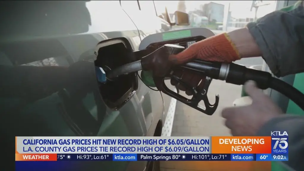 california gas prices hit new record high