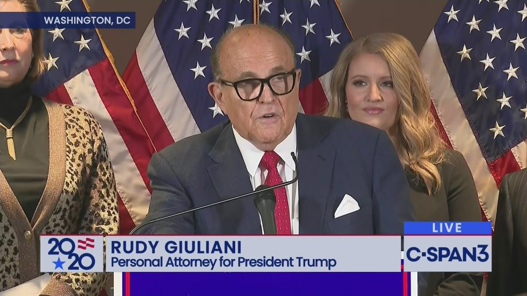 watch president trumps attorneys hold news conference on the election